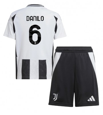 Juventus Danilo Luiz #6 Primera Equipación Niños 2024-25 Manga Corta (+ Pantalones cortos)